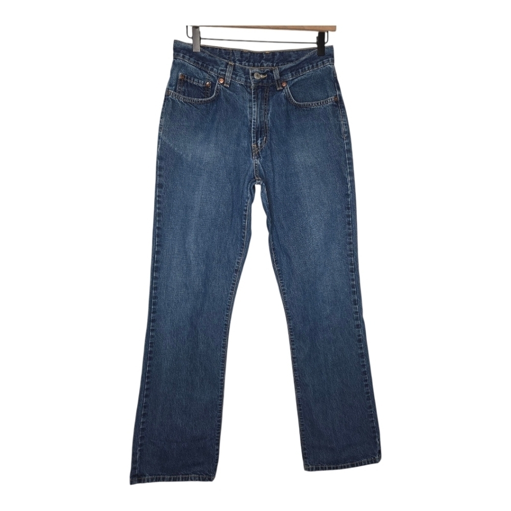 Vintage Lucky Brand Womens Dungarees Low Rise Flare Denim Jeans Size 10